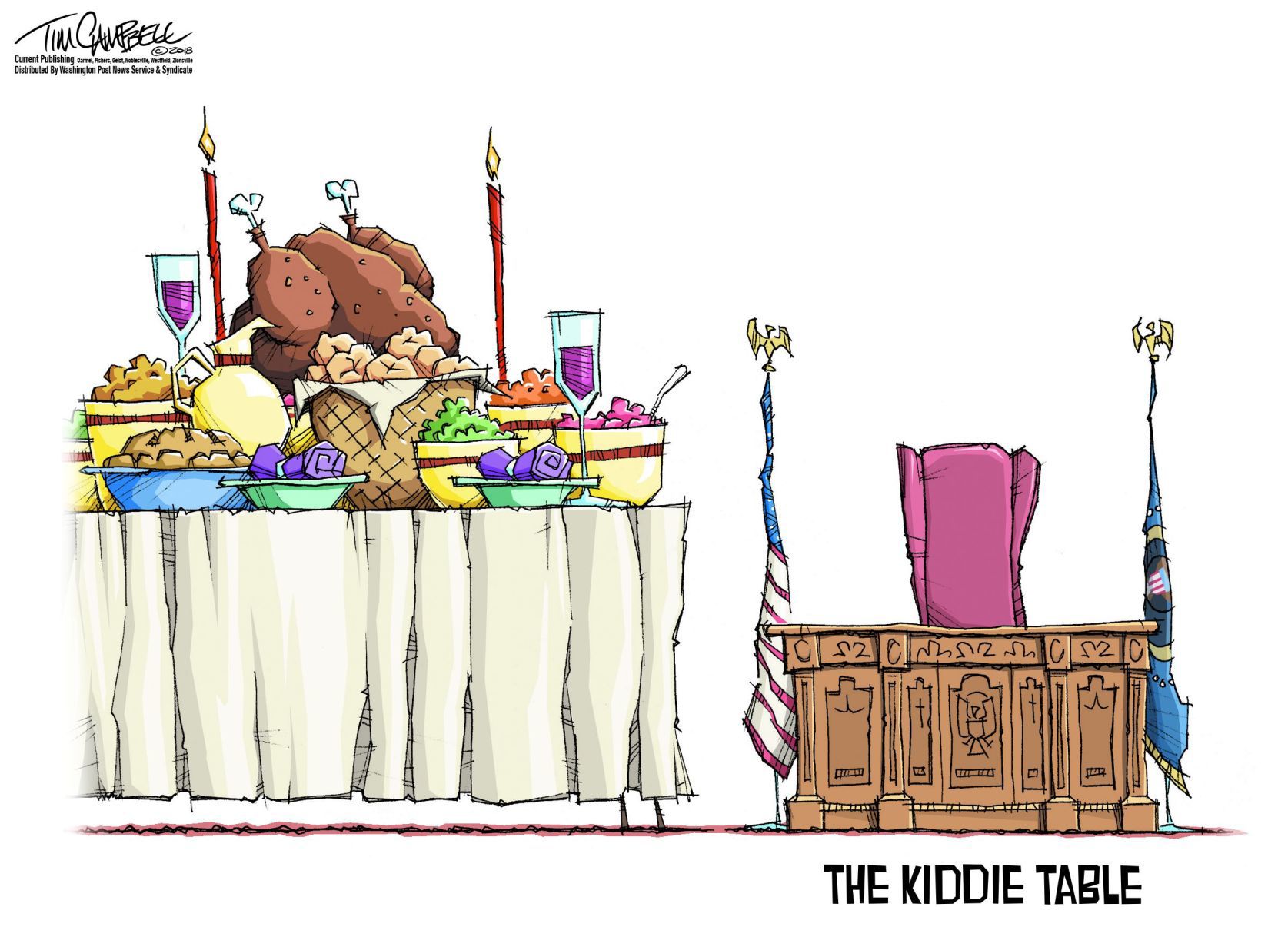 Tim Campbell cartoon
